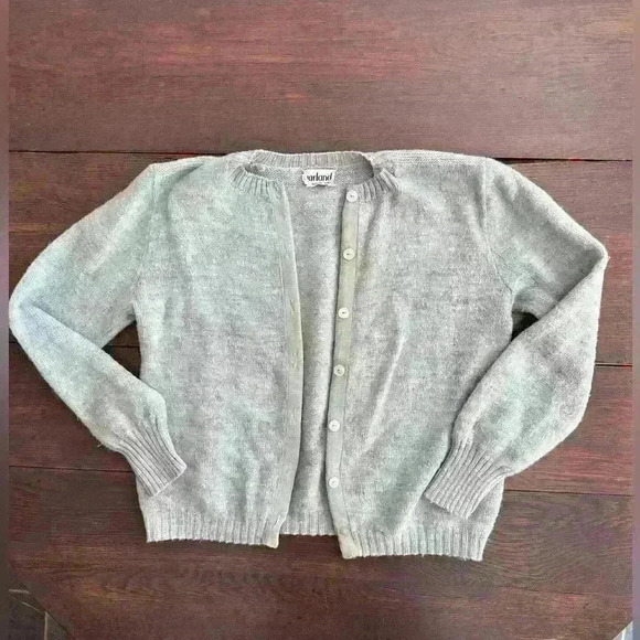 Vintage 1950’s Garland Sheltie Mist Gray Sweater - Picture 1 of 8
